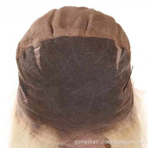 Straight 613 12a  Pre Plucked Human Hair Transparent Lace Frontal Closure Wig Blonde HD Full Lace Front Wig Human Hair Vendor